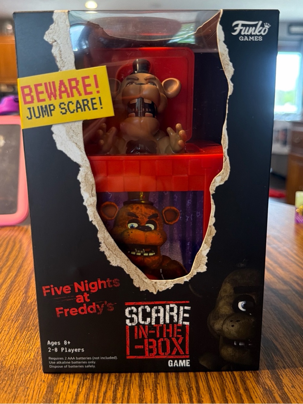 Funko Games Five Nights at Freddy's Scare-In-The-Box Game – Black, Red, Brown